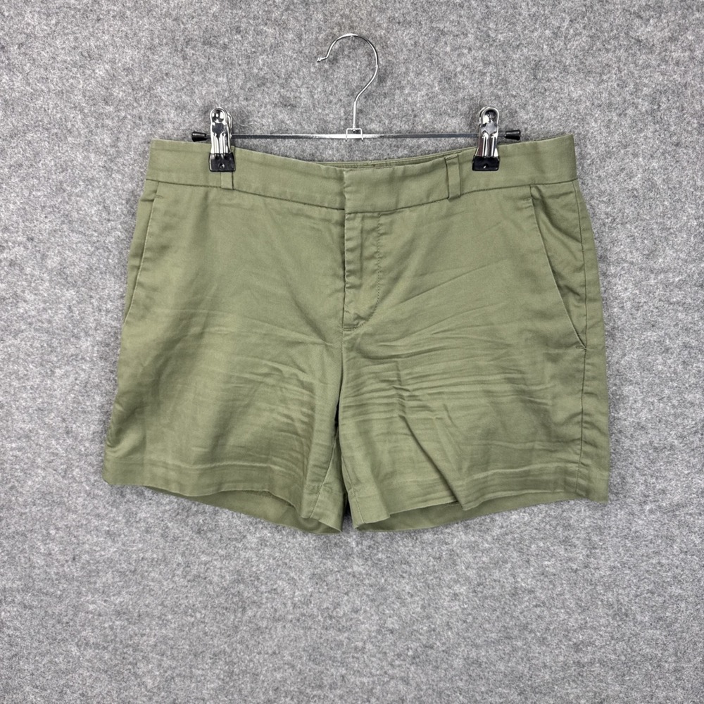Banana Republic Womens Olive Green Tencel Cotton Chino Shorts Size 2 RN54023
